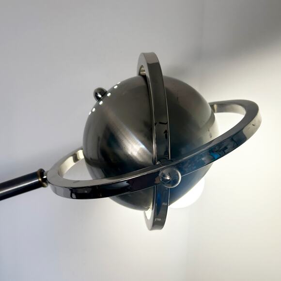 Retro Swing Arm Industrial Vintage Style Gun Metal Gray Stainless Steel Lamp HTF - Picture 4 of 12